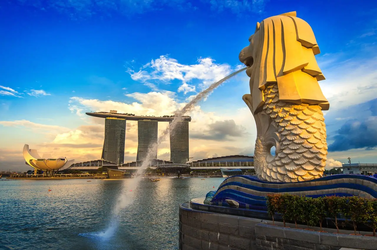 Singapore Marina Bay Sands skyline
